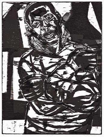 KERRY JAMES MARSHALL (1955 - ) Untitled (Man).                                                                                                   